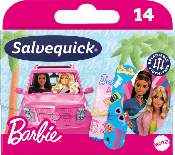 Barneplaster Salvequick Barbie - 14 stk.